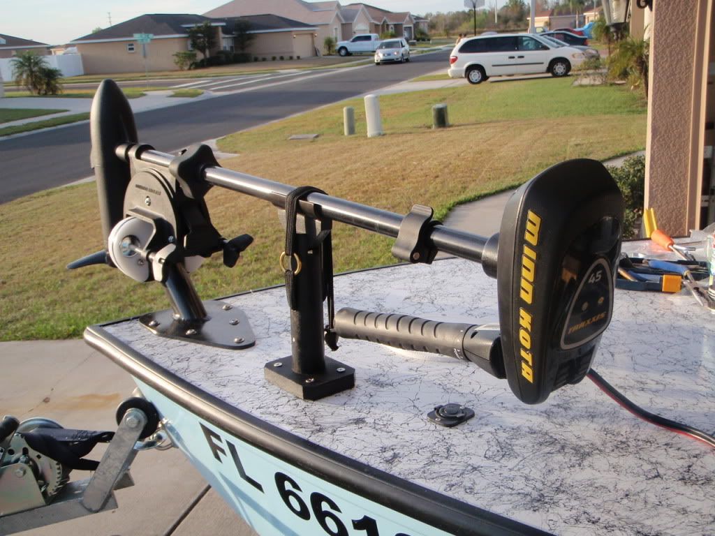 Trolling Motor Brace By Anytide Dedicated To The Smallest Of Skiffs